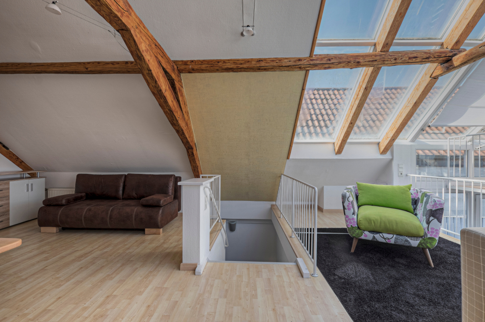 bedroom loft conversion with staircase